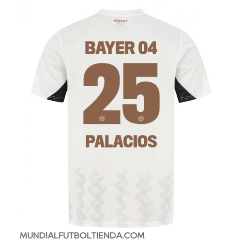 Camiseta Bayer Leverkusen Exequiel Palacios #25 Segunda Equipación Replica 2024-25 mangas cortas